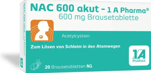 Nac 600 Akut 1A Pharma 20 Brausetabletten