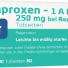 Naproxen 1A Pharma 250 mg bei Regelschmerzen 30 Tabletten