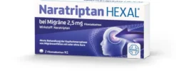 Naratriptan Hexal bei Migräne 2,5 mg 2 Filmtabletten