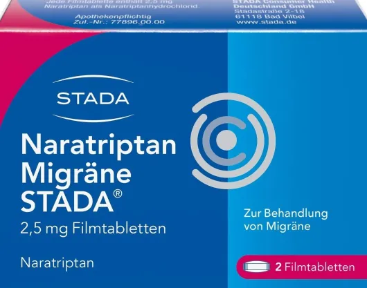 Naratriptan Migräne Stada 2,5 mg 2 Filmtabletten