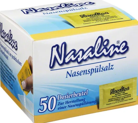 Nasaline Salz Nasenspülsalz 50 Dosierbeutel