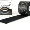 Nasara Kinesiologie Tape 5 cm X 5 M Schwarz 1 Rolle