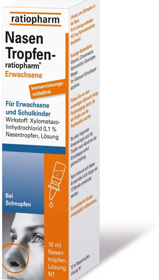 NasenTropfen ratiopharm Erwachsene 10 ml