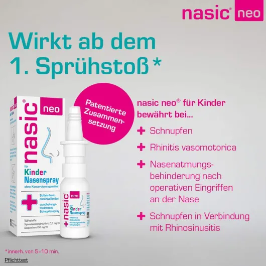 Nasic neo für Kinder 10 ml Nasenspray