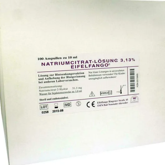 Natrium Citricum 3,13% 100 X 10 ml Ampullen