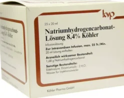 Natrium Hydrogencarbonat 8,4% Köhler 25 X 20 ml Infusionslösung