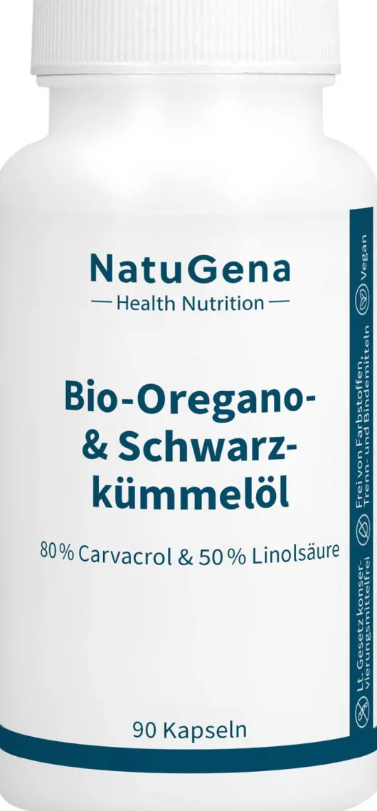 NatuGena Bio-Oregano- & Schwarzkümmelöl 90 Kapseln