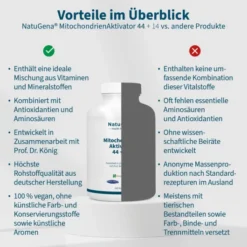 Natugena Mitochondrien Aktivator 44+14 240 Kapseln