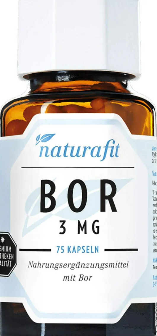 Naturafit Bor 3 mg 75 Kapseln