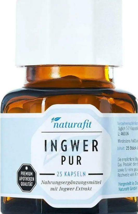 Naturafit Ingwer Pur 25 Kapseln