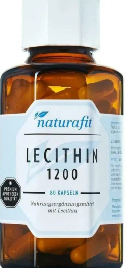 Naturafit Lecithin 1200 Kapseln 80 Stück