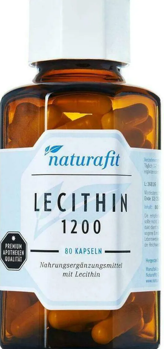 Naturafit Lecithin 1200 Kapseln 80 Stück