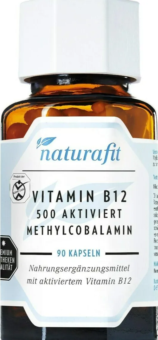 Naturafit Vitamin B12 500 µg Aktiviert 90 Kapseln