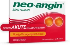Neo angin Benzydamin Honig - Orange 20 Lutschtabletten