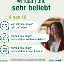Neo Angin Halstabletten Kirsche zuckerfrei 2 x 24 Stück