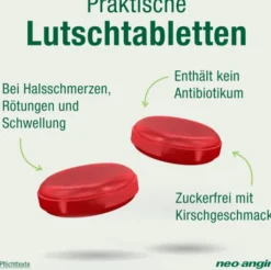 Neo Angin Halstabletten Kirsche zuckerfrei 2 x 24 Stück