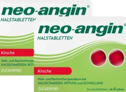 Neo Angin Halstabletten Kirsche zuckerfrei 2 x 24 Stück