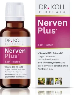 Nerven Plus Dr.Koll Gemmo Komplex Vitamin B12 B6 Tropfen 50 ml