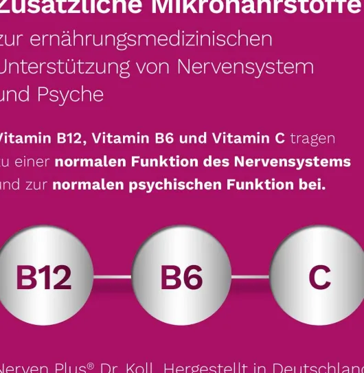 Nerven Plus Dr.Koll Gemmo Komplex Vitamin B12 B6 Tropfen 50 ml