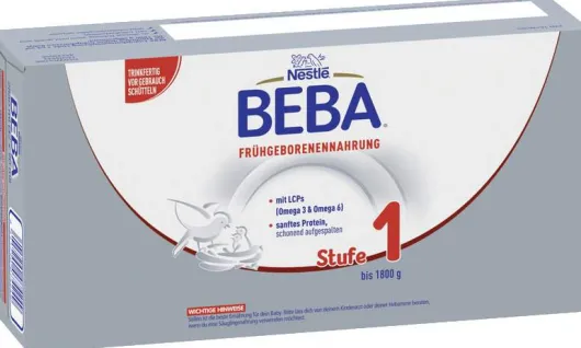 Nestle Beba Frühgeborenen Nahrung Stufe 1 Flüssig 32 X 90 ml