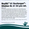 Neydil Nr.61 Revitorgan Dilution D 4 Pro Ampullen Vet 5 X 2 ml