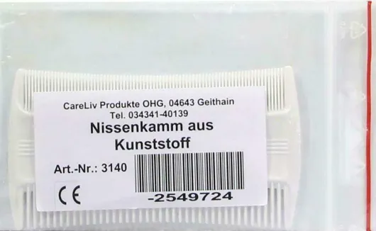 Nissenkamm Kunststoff 1 Stück