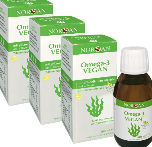 Norsan Omega-3 vegan flüssig 3 x 100 ml