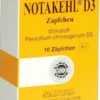 Notakehl D 3 Suppositorien 10 Zäpchen
