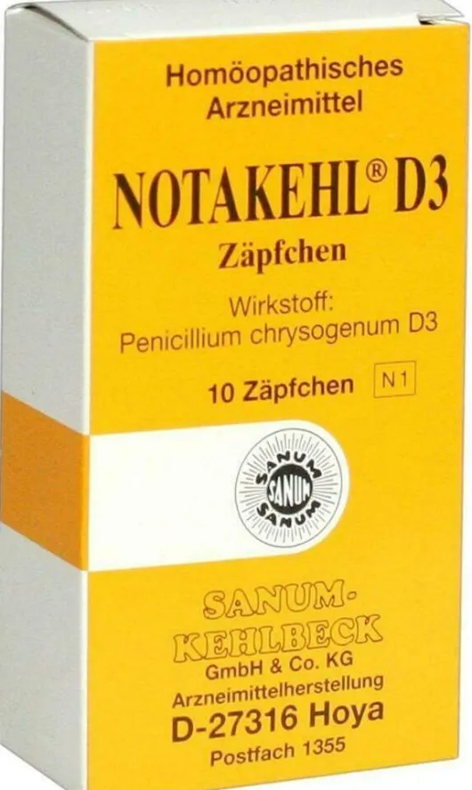 Notakehl D 3 Suppositorien 10 Zäpchen