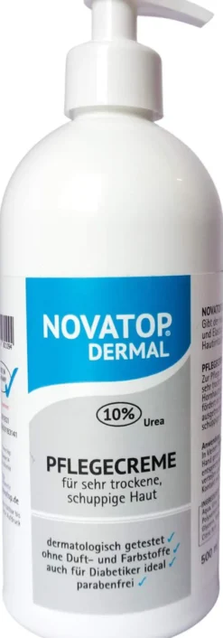 Novatop Dermal Pflegecreme 10% Urea 500 ml Creme