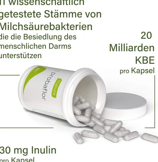 nupure probaflor Probiotika zur Darmsanierung 90 Kapseln
