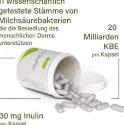 Nupure Probaflor Probiotika zur Darmsanierung 60 Kapseln