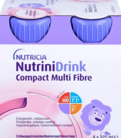 Nutrinidrink Compact Multifibre Erdbeere 4 X 125 ml