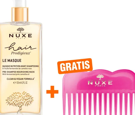 NUXE Hair Prodigieux Pre-Shampoo-Maske 125 ml + gratis NUXE Kamm 1 Stück