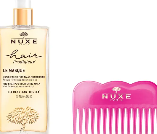 NUXE Hair Prodigieux Pre-Shampoo-Maske 125 ml + gratis NUXE Kamm 1 Stück