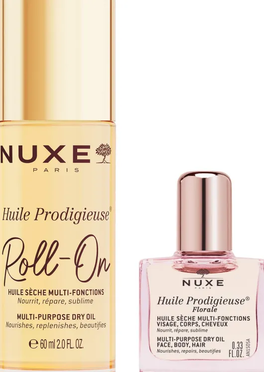 NUXE Huile Prodigieuse Roll-on 60 ml + gratis Huile Prodigieuse Florale 10 ml
