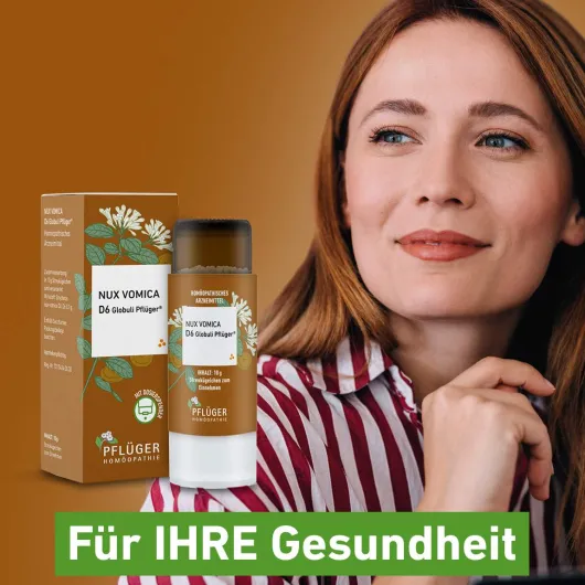 Nux Vomica D6 Globuli Pflüger Globulispender 10 g