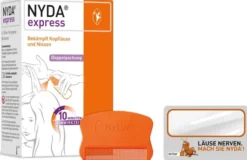 Nyda express Pumplösung 2x50ml + gratis Lupe