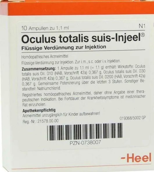 Oculus Totalis Suis Injeel 10 Ampullen