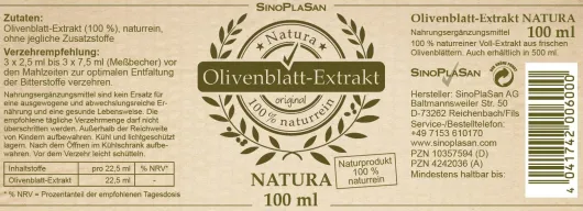Olivenblatt Extrakt Natura 100 ml