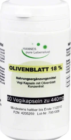 Olivenblatt Extrakt Vegi Kapseln