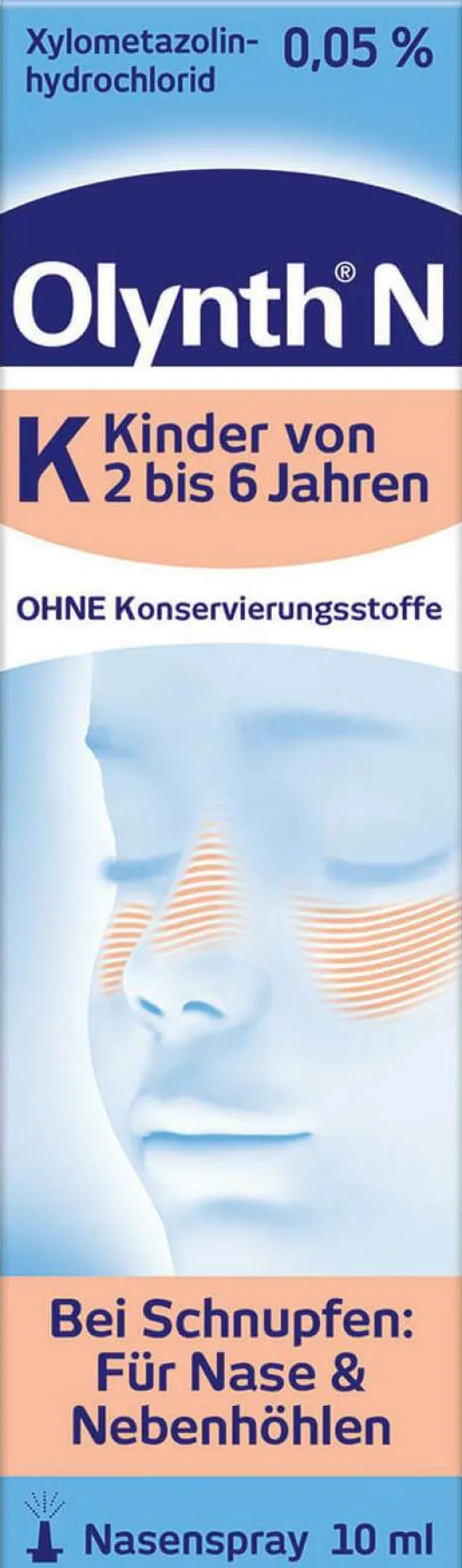 Olynth 0,05 % N Schnupfen Dosierspray ohne Konservierungsmittel Kinder 10 ml