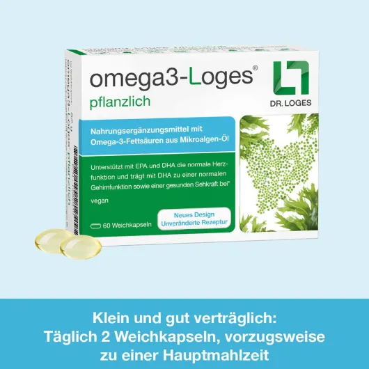 Omega3-Loges Pflanzlich 60 Kapseln