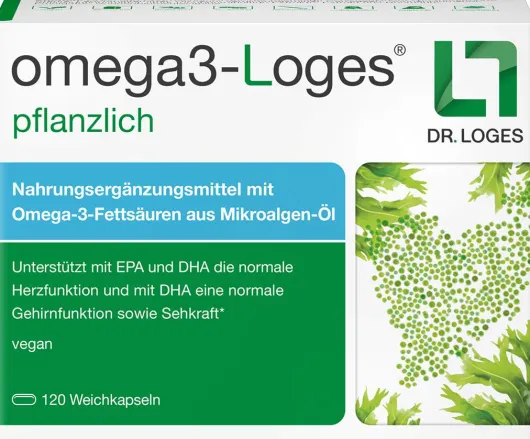 Omega3-Loges Pflanzlich 120 Kapseln