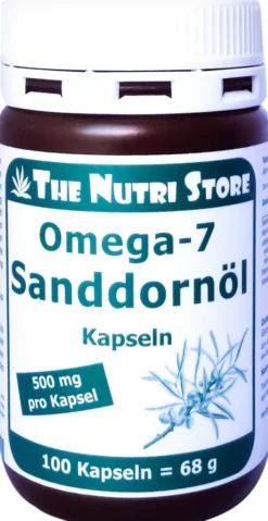Omega 7 Sanddornöl 500 mg Bio Kapseln