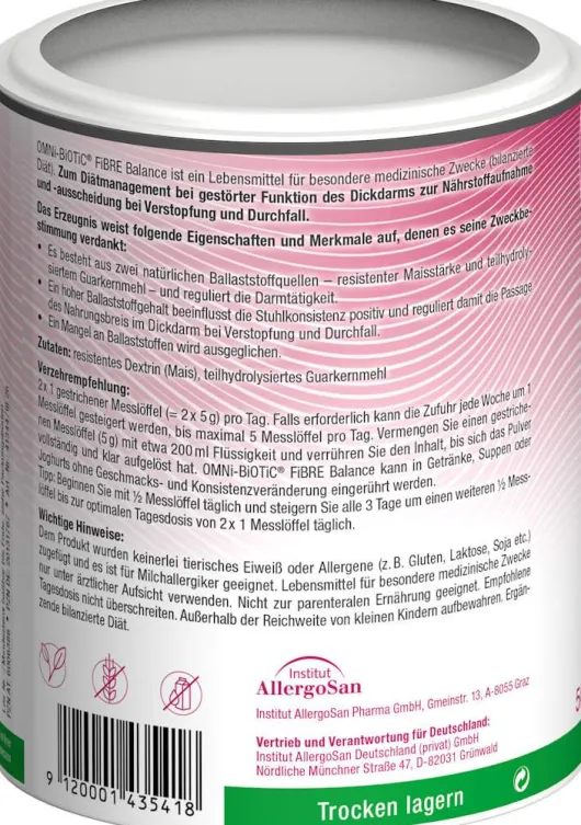 Omni Biotic Fibre Balance 250 g Pulver