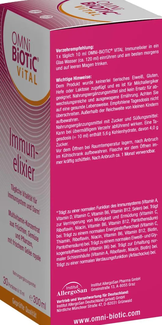 Omni Biotic Vital Immunelixier 300 ml Flüssigkeit
