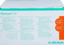 Omnican 50 Insulin U100 0,5 ml 0,30 X 8 mm 100 X 1 Spritze
