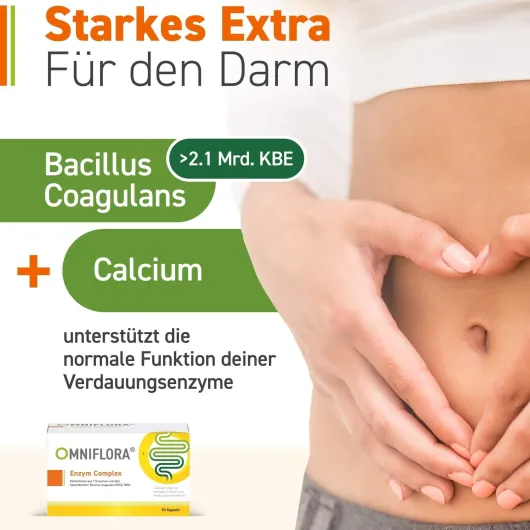 Omniflora Enzym Complex Mit Bacillus Coagulans 90 Kapseln