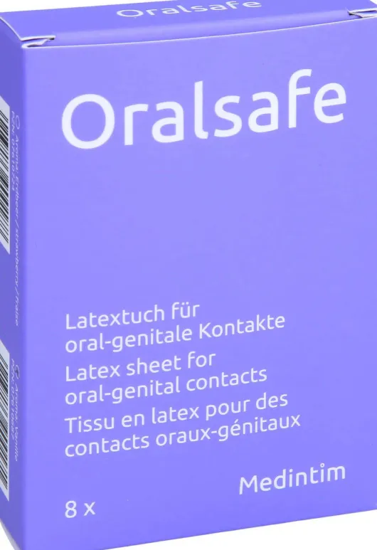 Oral Safe Latexschutztuch Vanille 8 Stk